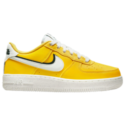 Boys' Grade School - Nike Air Force 1 LV8 - Yellow/White/Black