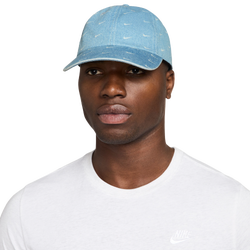 Men's - Nike Denim AOP Club Cap - Blue/White
