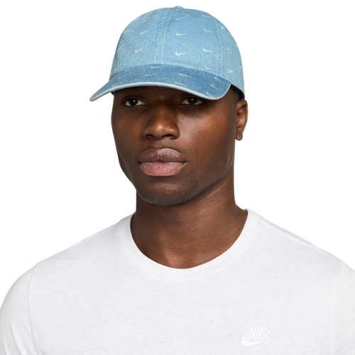  - Nike Denim AOP Club Cap - Blue/White