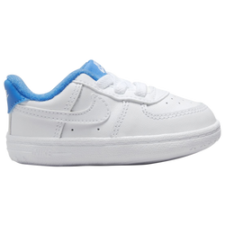 Boys' Infant - Nike Air Force 1 Crib - White/White/Light Photo Blue