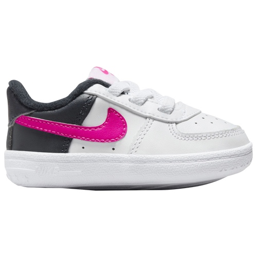 

Nike Girls Nike Force 1 Crib - Girls' Infant Shoes White/Navy/Pink Size 01.0