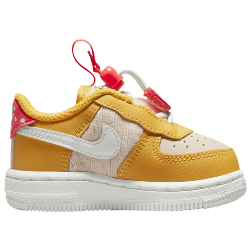 

Boys Nike Nike Air Force 1 Toggle SE - Boys' Toddler Shoe Ochre/Summit White/Pearl Size 06.0