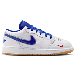 Boys' Grade School - Jordan AJ 1 Low SE - White/University Red/Old Royal
