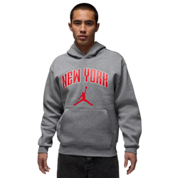 Men's - Jordan New York City HBR Fleece Pullover - Grey