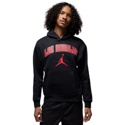 Men's - Jordan LA City HBR Pullover Hoodie - Black/Red