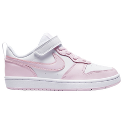 Boys' Preschool - Nike Court Borough - White/Pink Foam