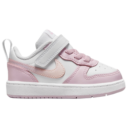 Boys' Infant - Nike Court Borough - White/Pink Foam