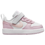 Nike Court Borough - Boys' Infant White/Pink Foam
