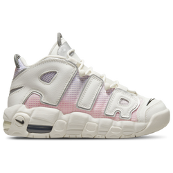 Boys' Grade School - Nike Air More Uptempo - Black/Light Thistle/Sail
