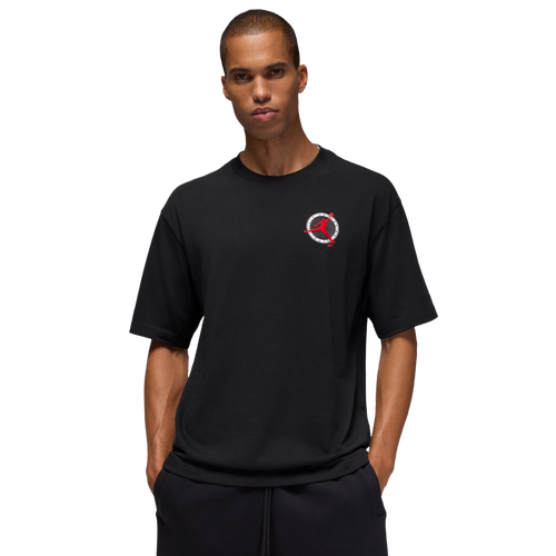 Jordan Flight Club LBR Short Sleeve Crew - Jordan Red/Black