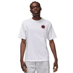 Men's - Jordan Flight Club LBR Short Sleeve Crew - White/Red
