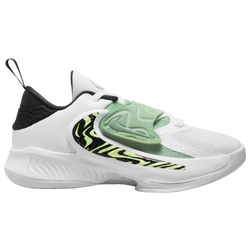 Boys' Preschool - Nike Freak 4 - White/Black/Barely Volt