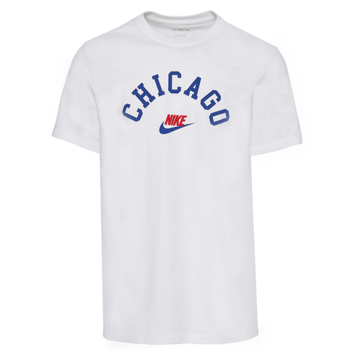 

Nike Mens Nike City Script T-Shirt - Mens White/Blue Size XXL