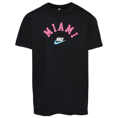 

Nike Mens Nike Miami Arch T-Shirt - Mens Black/Pink Size XL