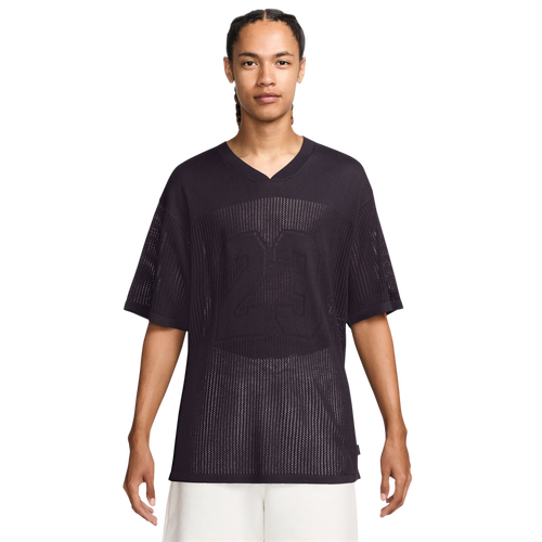  - Jordan Air Knit Football Jersey - Off Noir/Dark Silver