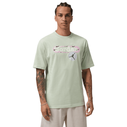 Men's - Jordan Stamp Graphic Short Sleeve Crew - Jade Aura/White