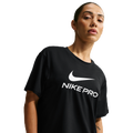 Nike Pro Drifit 365 SS Loose Top - Nike Black/White