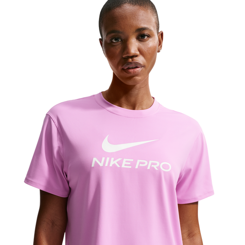  - Nike Pro Drifit 365 SS Loose Top - Lt Magenta/White