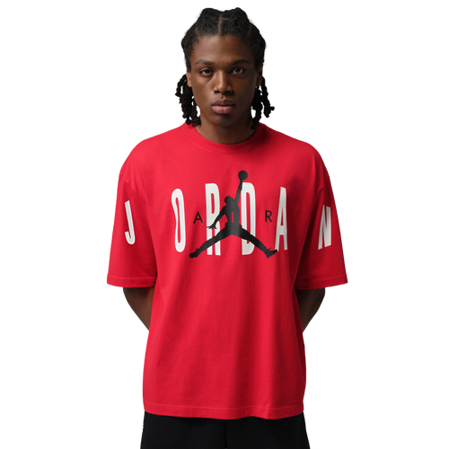 Jordan Stretch Oversized Short Sleeve Crew - Jordan Red