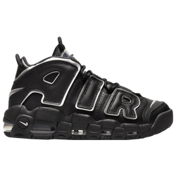 Women's - Nike Air More Uptempo Up - Black/Metallic Silver