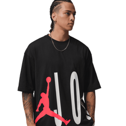 Men's - Jordan Torso Stretch Oversized Short Sleeve Crew - Black/Infrared 23