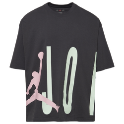 Men's - Jordan Torso Stretch Oversized Short Sleeve Crew - Anthracite/Iced Carmine
