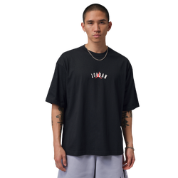 Men's - Jordan Back Stretch Oversized Short Sleeve Crew - Black/Infrared 23