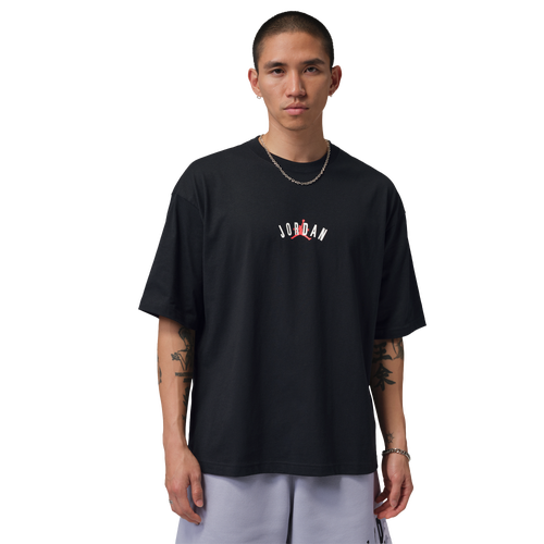 Jordan Back Stretch Oversized Short Sleeve Crew - Jordan Black/Infrared 23