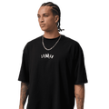 Jordan Back Stretch Oversized Short Sleeve Crew - Jordan Black/Wolf Grey