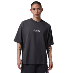 Men's - Jordan Back Stretch Oversized Short Sleeve Crew - Anthracite/Iced Carmine