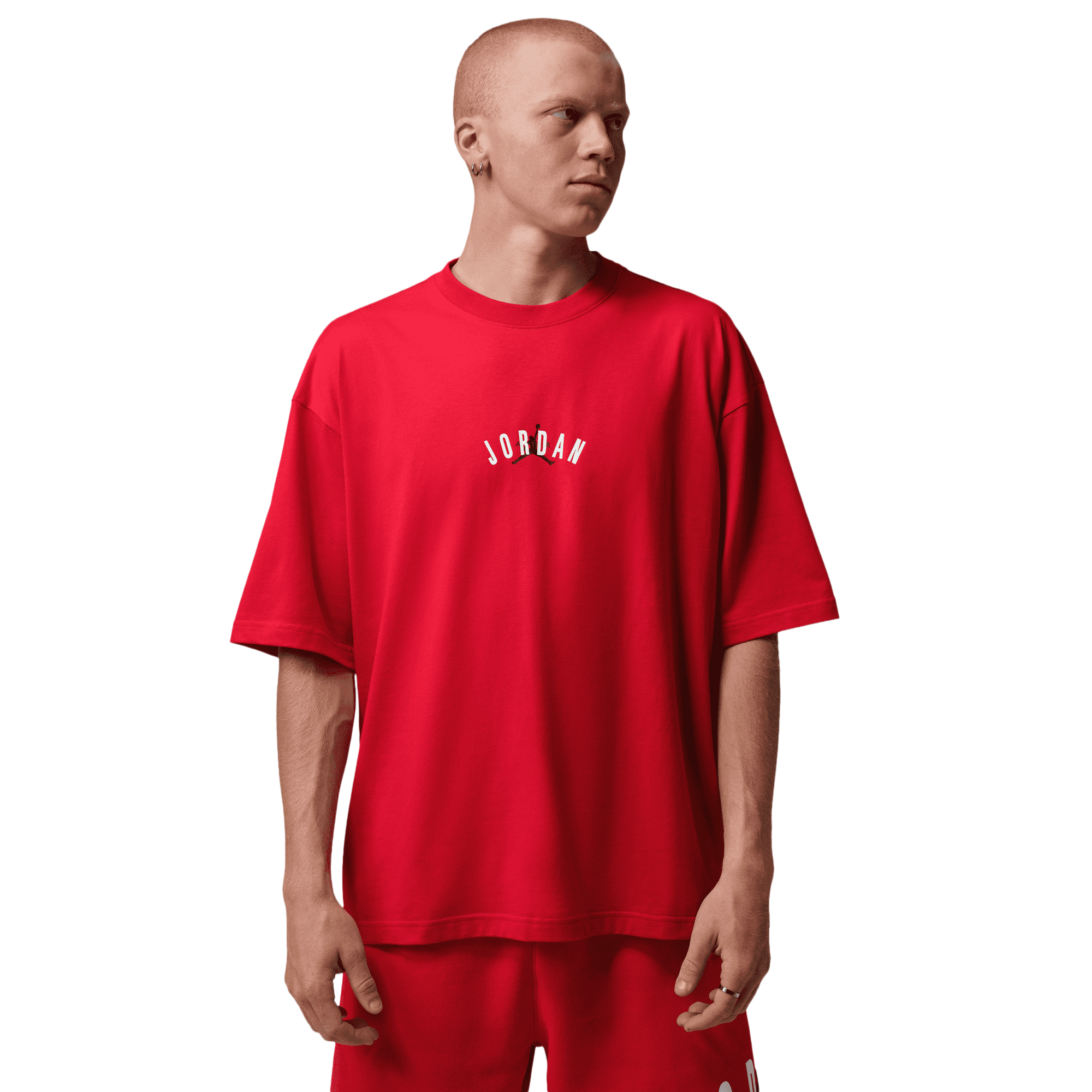 Jordan Back Stretch Oversized Short Sleeve Crew - Men's | Foot Locker