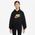 Nike NSW Club HBR Fleece Hoodie - Boys' Grade School Black/Metallic Gold