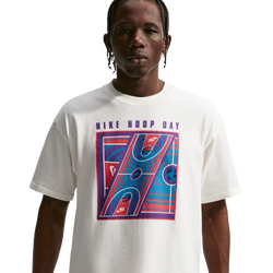 Men's - Nike NSW Max 90 T-Shirt DNAR Hoop Day - Sail/University Red