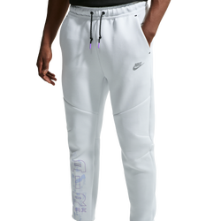 Men's - Nike Dri-FIT Retro Fleece Crew - Bright Violet/Off White