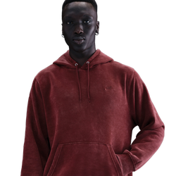 Men's - Nike CWash Club Basketball Hoodie - Dark Team Red