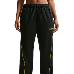 Women's - Nike Dri-FIT Swoosh Fleece Tearaway Pants - Black/Black