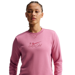 Women's - Nike NSW Club VDay Crew - Team Crimson/Peony