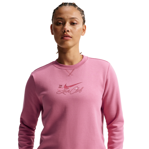 Nike NSW Club VDay Crew - Nike Team Crimson/Peony