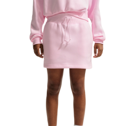 Women's - Nike NSW Phoenix Fleece HR Bling Mini Skirt - Pink Foam/Pink Foam