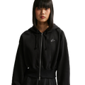 Nike NSW Phoenix Fleece Bling Crop Full-Zip Hoodie - Nike Black