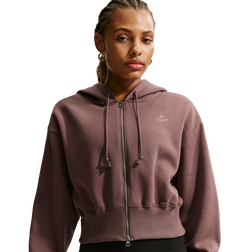 Nike NSW Phoenix Fleece Loose Crop FZ Hoodie - Women's | Foot Locker