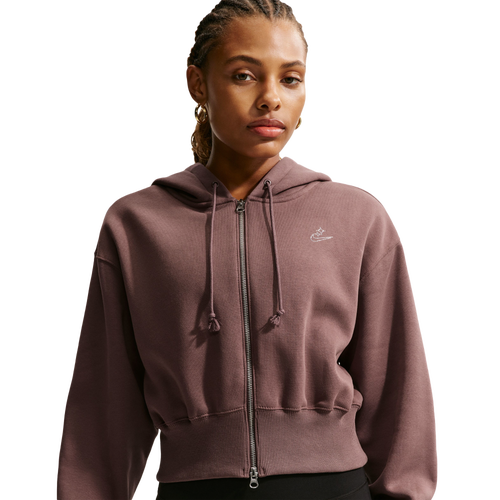 Nike NSW Phoenix Fleece Bling Crop Full-Zip Hoodie - Nike Tattoo