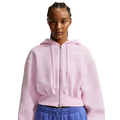 Nike NSW Phoenix Fleece Bling Crop Full-Zip Hoodie - Nike Pink Foam