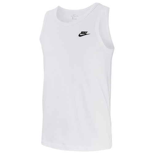 

Nike Mens Nike Embroidered Futura Tank - Mens White/Black Size XXL