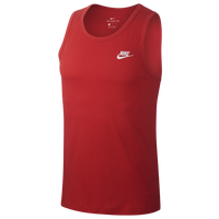 Nike Men's Tank Top Polyester/Spanex Blend Running, Red, X-Large