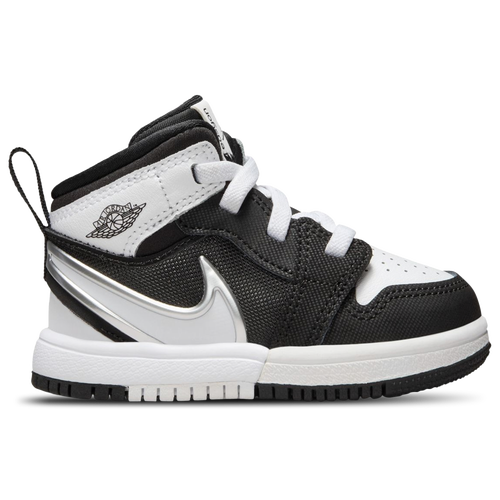 

Boys Jordan Jordan AJ 1 Easyon Mid - Boys' Toddler Shoe White/Black Size 09.0