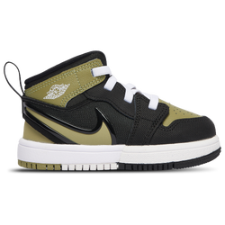 Boys' Toddler - Jordan AJ 1 Easyon Mid - Black/White/Olive