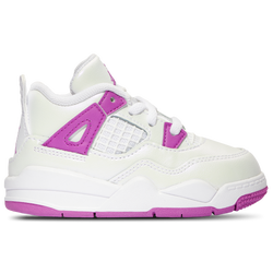 Girls' Toddler - Jordan Retro 4 Edge - Hyper Violet/White