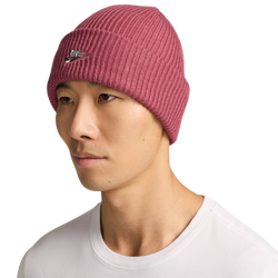 Men's - Nike Peak Metal Futura Beanie - Pink Smoke/Metallic Silver