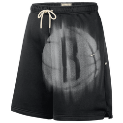 Men's - Nike Nets Basketball Icon Shorts - Black/White